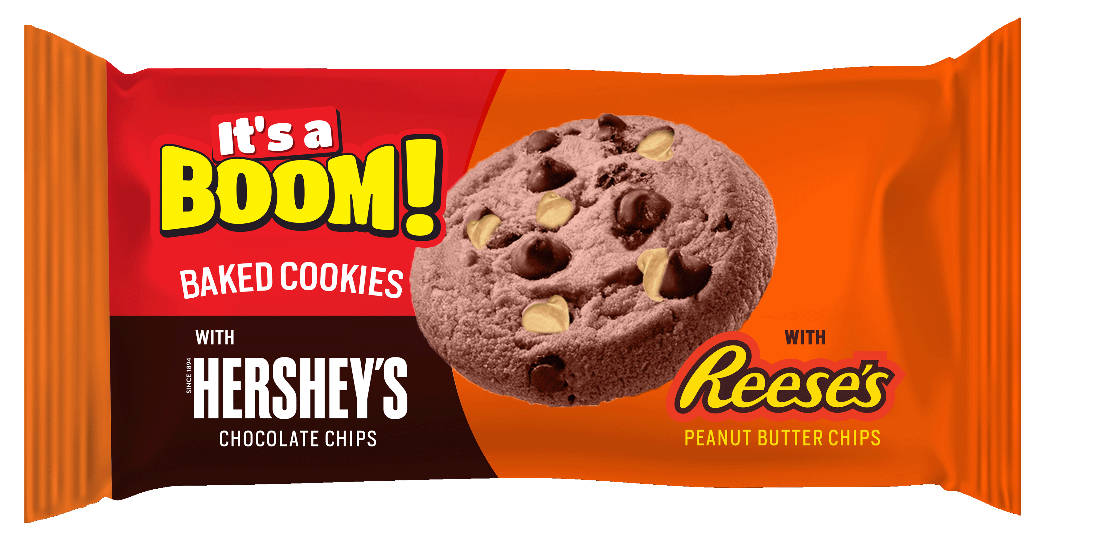 Cookies with Hershey's Chocolate Chips & Reese's Peanut Butter chips