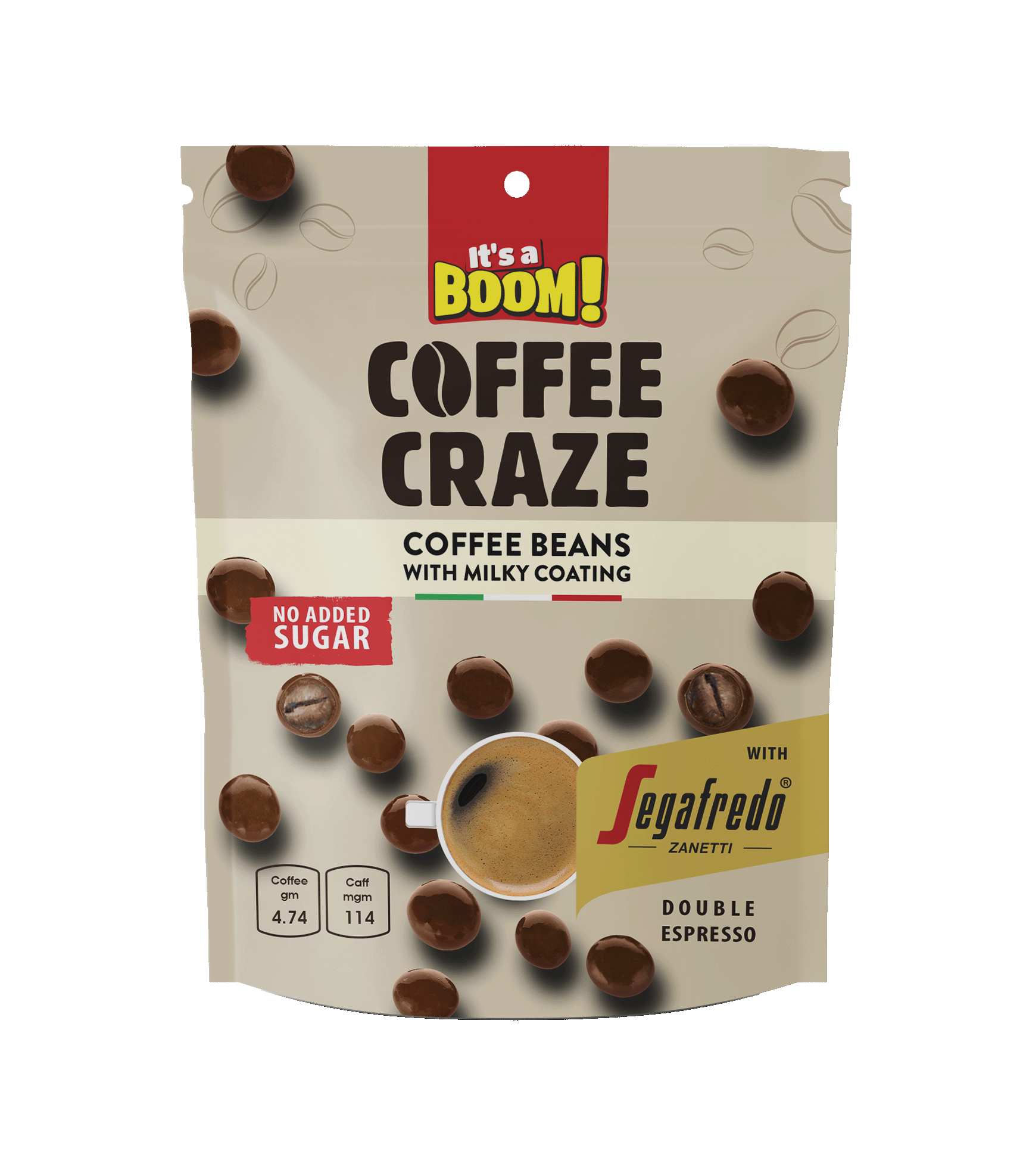 Coffee Beans with Milky Coating