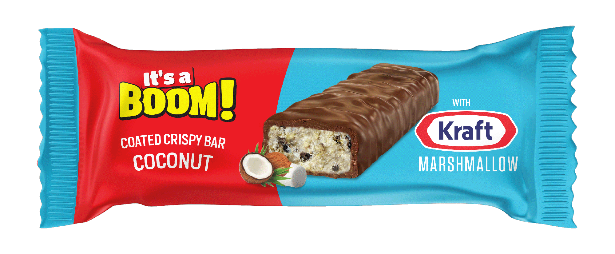 Coconut Coated Crispy Bar with Kraft Marshmallow